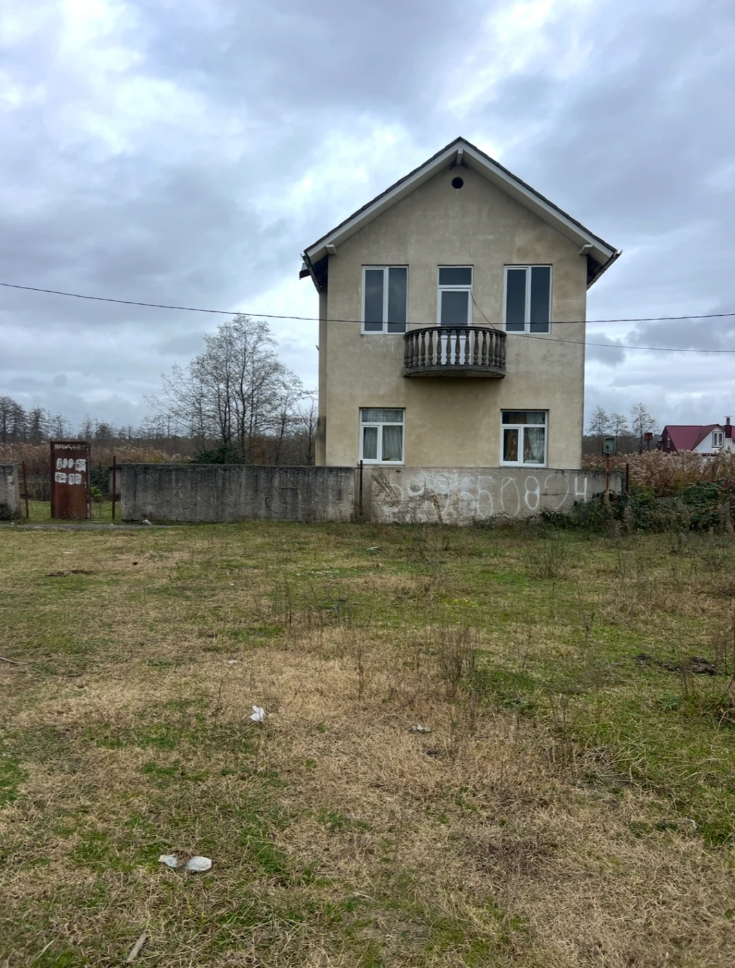 A plot of land with a cottage