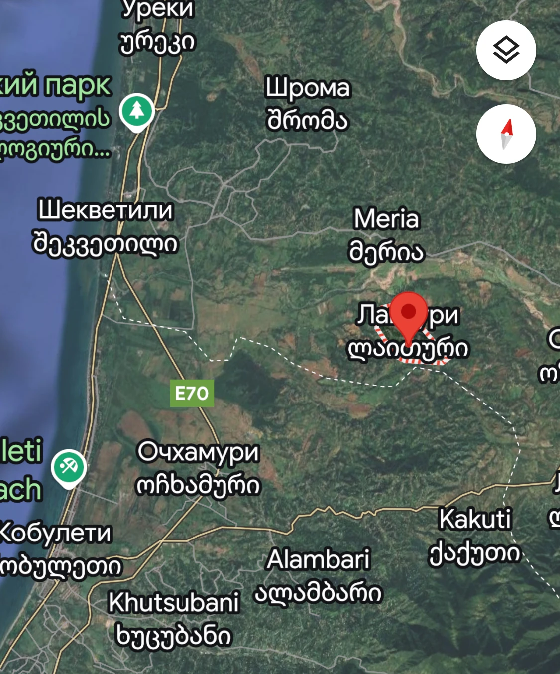 Map of A plot of land in Laituri