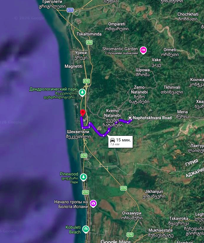 Map of Natanabi Farm – Prime Agricultural Land Near the Black Sea